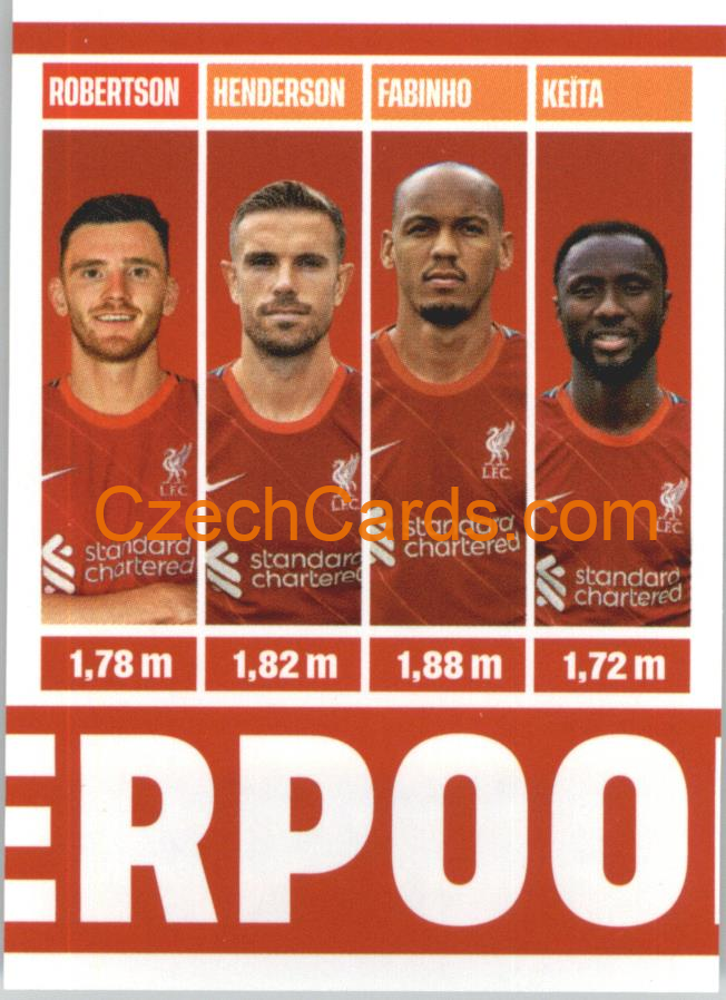 Liverpool Team photo 2022 Panini Top Class Sticker #44