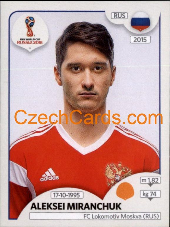 Aleksei Miranchuk 2018 Panini World Cup Russia Black #41