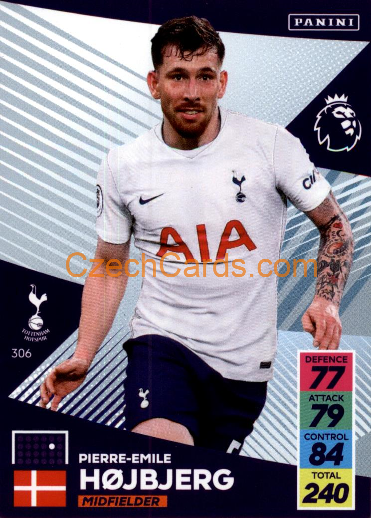Pierre-Emile Hojbjerg 2021/22 Panini Adrenalyn EPL #306