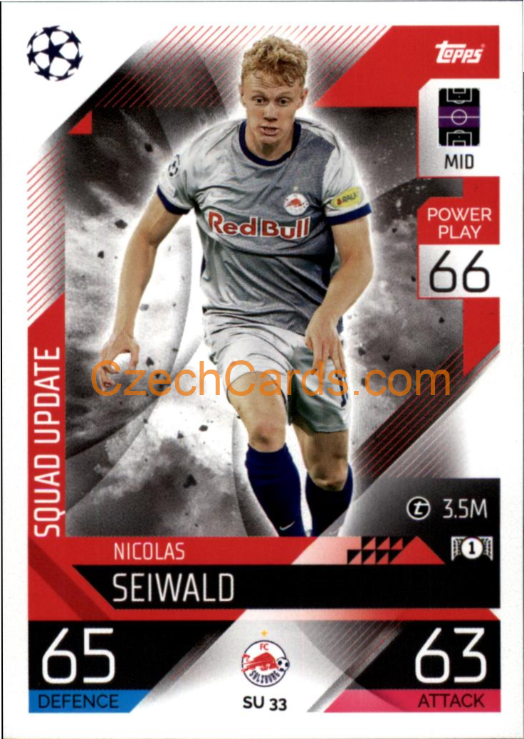 Maurits Kjaergaard (FC Salzburg) 2022/23 Match Attax Extra #SU 34