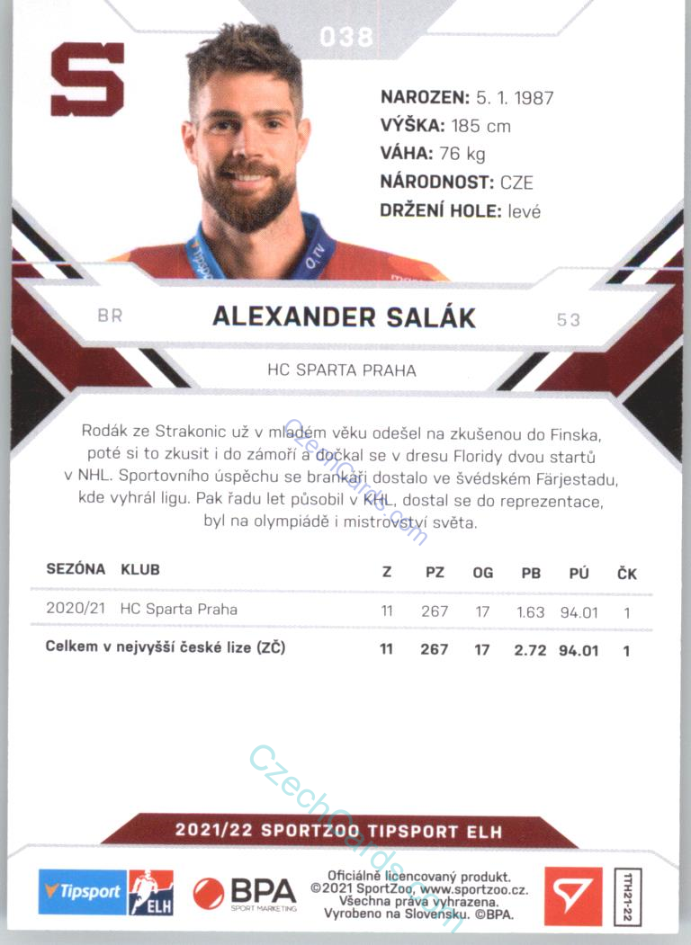 David Kaše 2021/22 SportZoo Tipsport EHL #50