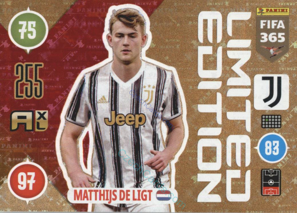Mathijs De Ligt 2021 FIFA 365 Adrenalyn Limited Edition