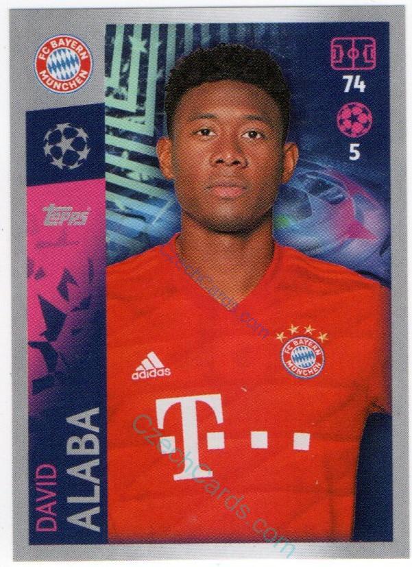 David Alaba 2019/20 Topps sticker #85