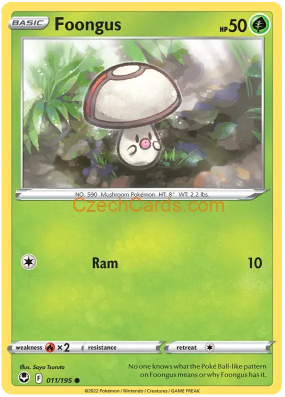 Amoonguss 012/195 rare Pokémon Card