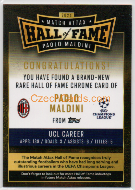 Deco 2024/25 Match Attax Relic card #UCLC-DEC