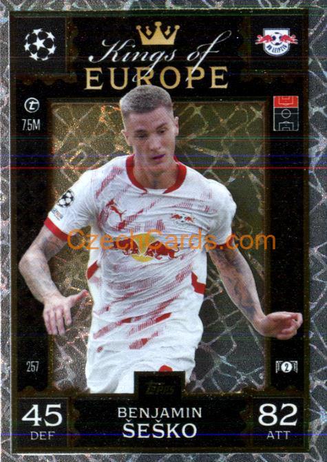 Benjamin Šeško 2024/25 Match Attax Extra Kings of Europe Purple #257