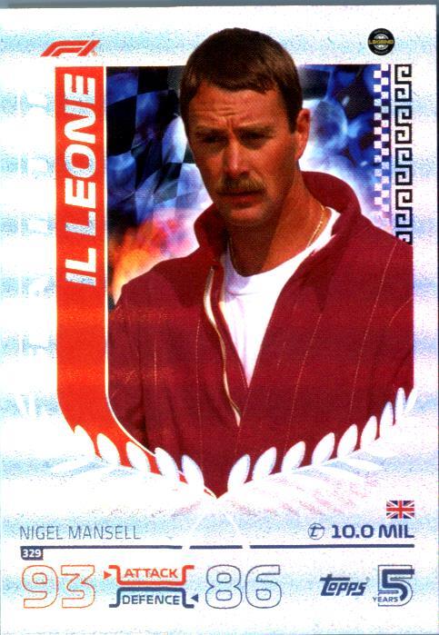 Nigel Mansell F1 Gladiator 2024 Topps Turbo Attax #329