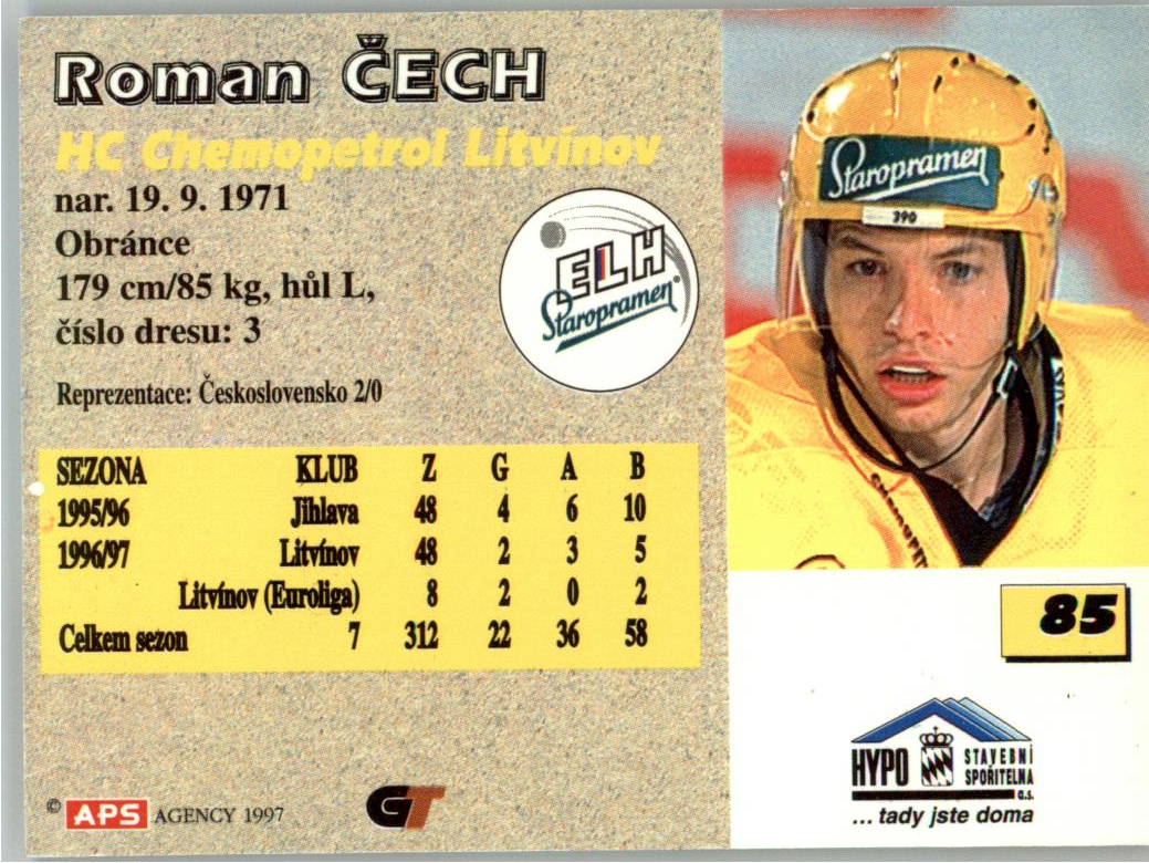 Roman Čech APS 97/98 hokejová karta #85
