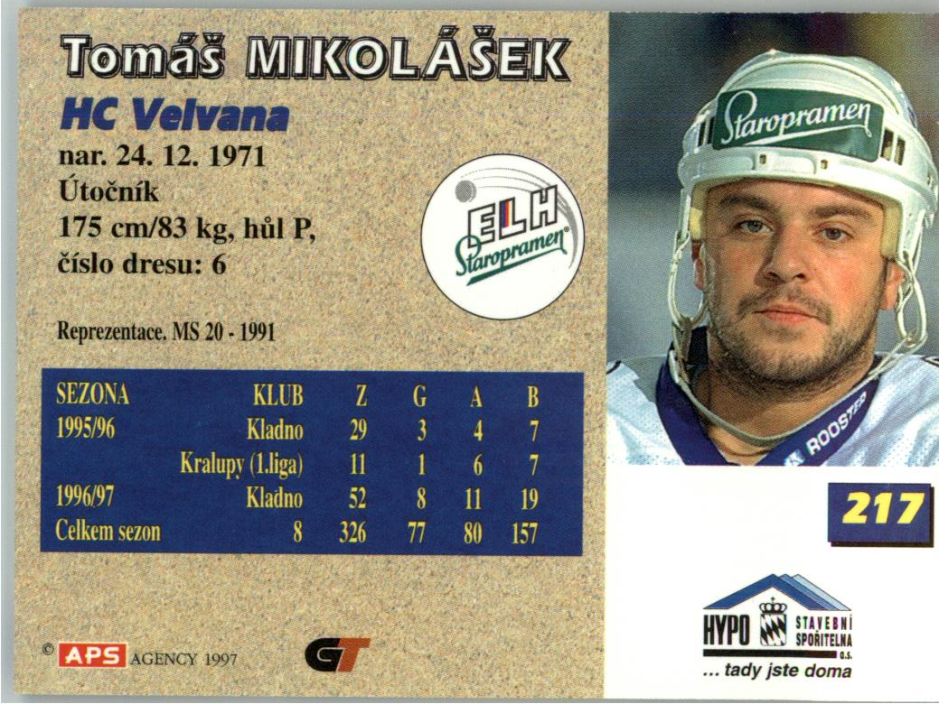 Tomáš Mikolášek APS 97/98 #217