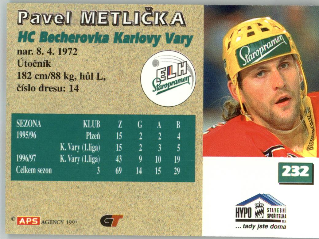 Pavel Metlička APS 97/98 #232