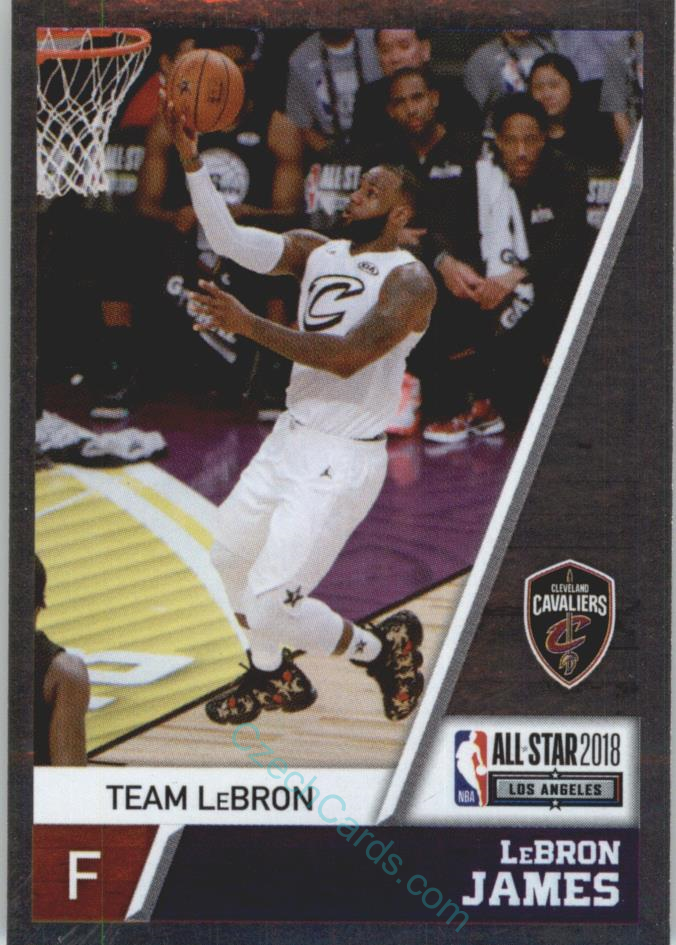 Lebron James 2018/19 Panini sticker Euro ed. foil #7