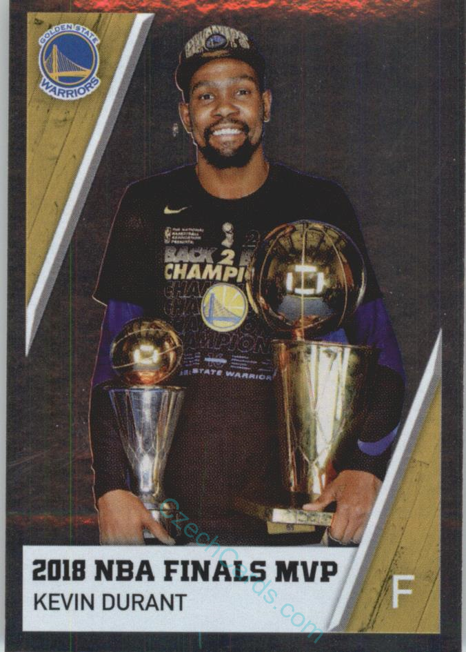 Kevin Durant 2018/19 Panini sticker Euro ed. foil #19