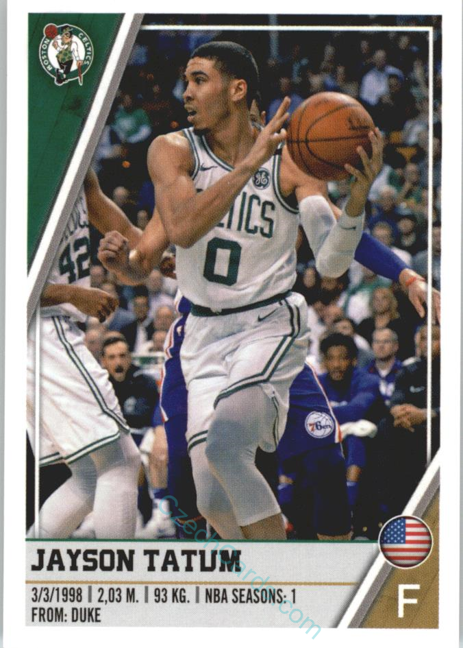 Jayson Tatum 2018/19 Panini sticker Euro ed. #40