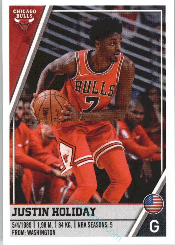 Justin Holiday 2018/19 Panini sticker Euro ed. #77