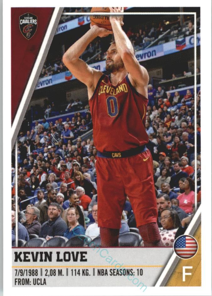 Kevin Love 2018/19 Panini sticker Euro ed. #88