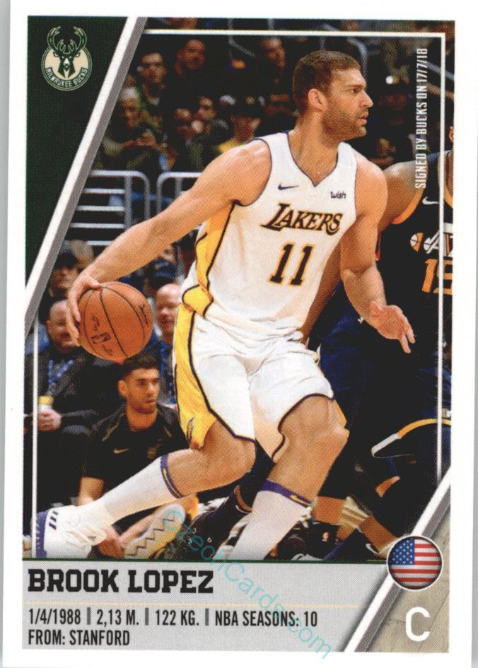 Brook Lopez 2018/19 Panini sticker Euro ed. #149