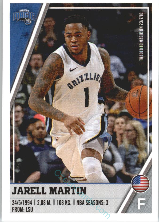 Jarell Martin 2018/19 Panini sticker Euro ed. #172