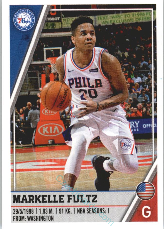 Markelle Fultz 2018/19 Panini sticker Euro ed. #185