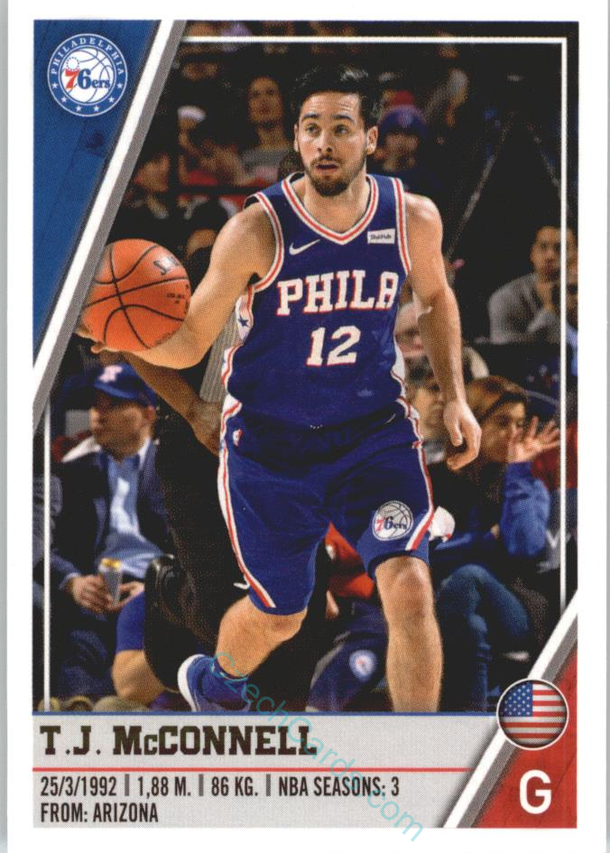 T.J. McConnell 2018/19 Panini sticker Euro ed. #187