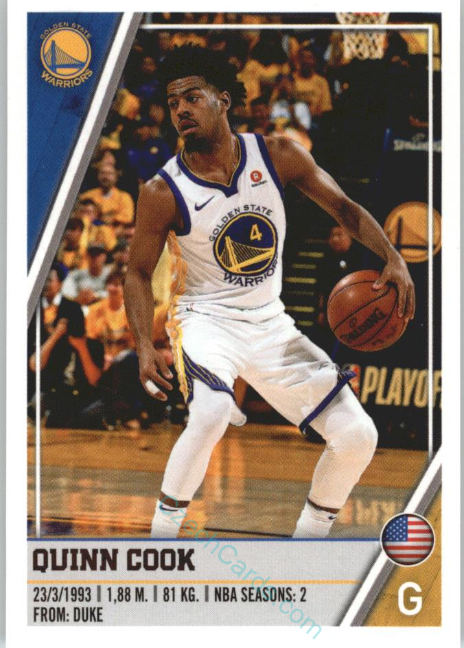 Quinn Cook 2018/19 Panini sticker Euro ed. #252
