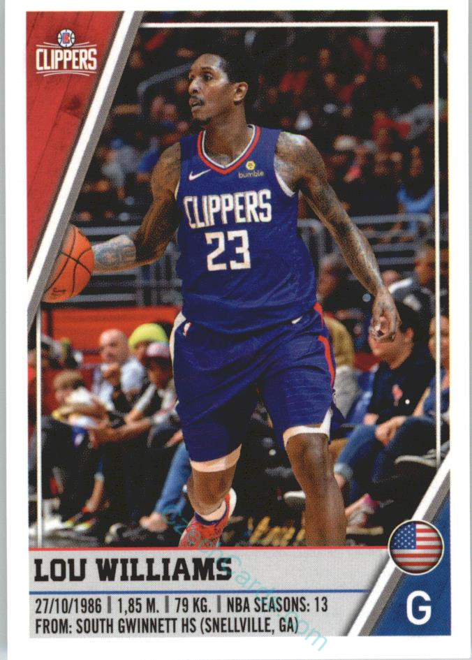 Lou Williams 2018/19 Panini sticker Euro ed. #272