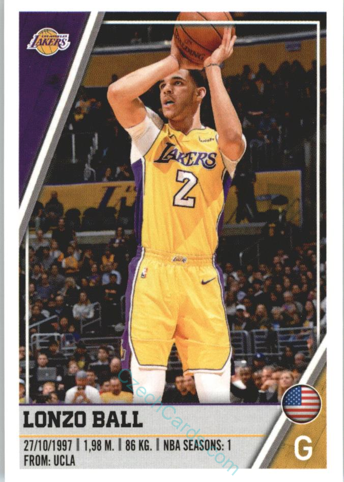 Lonzo Ball 2018/19 Panini sticker Euro ed. #284