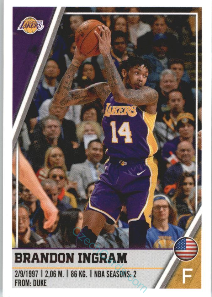 Brandon Ingram 2018/19 Panini sticker Euro ed. #285
