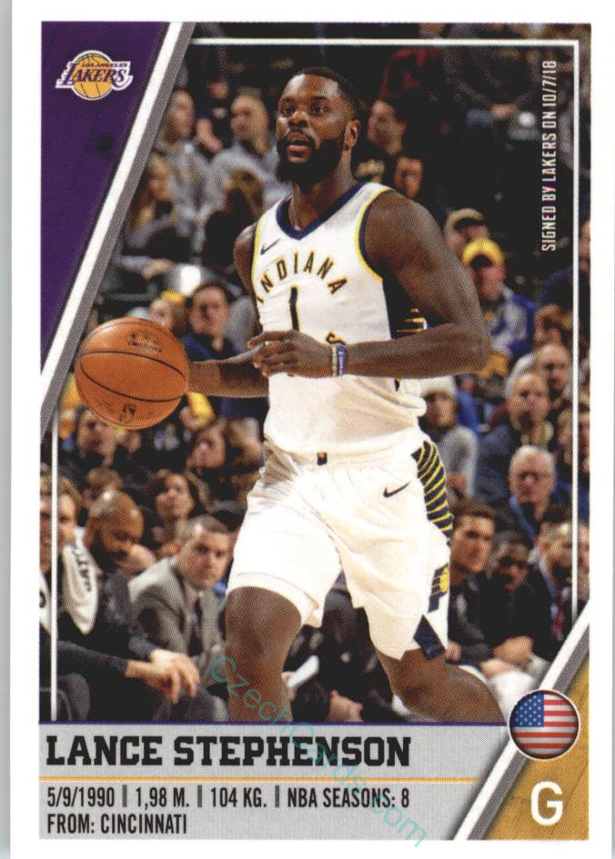 Lance Stephenson 2018/19 Panini sticker Euro ed. #289