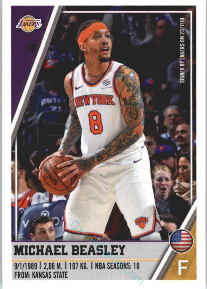 Michael Beasley 2018/19 Panini sticker Euro ed. #292