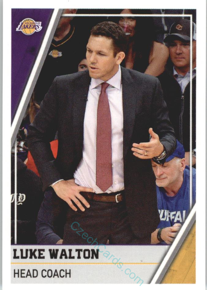 Luke Walton (head coach) 2018/19 Panini sticker Euro ed. #293