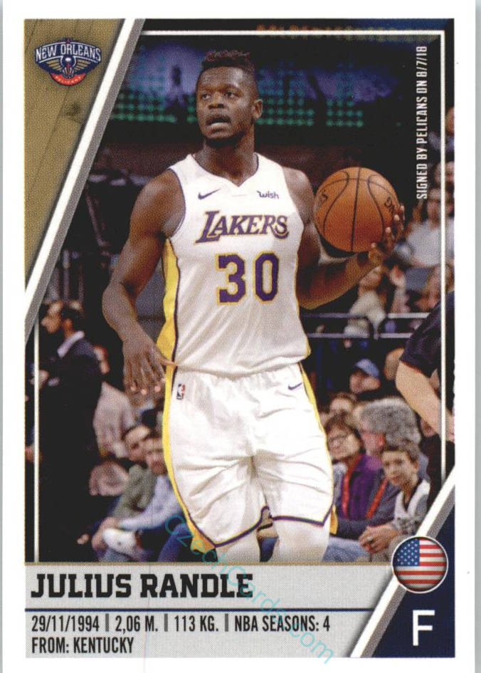 Julius Randle 2018/19 Panini sticker Euro ed. #326