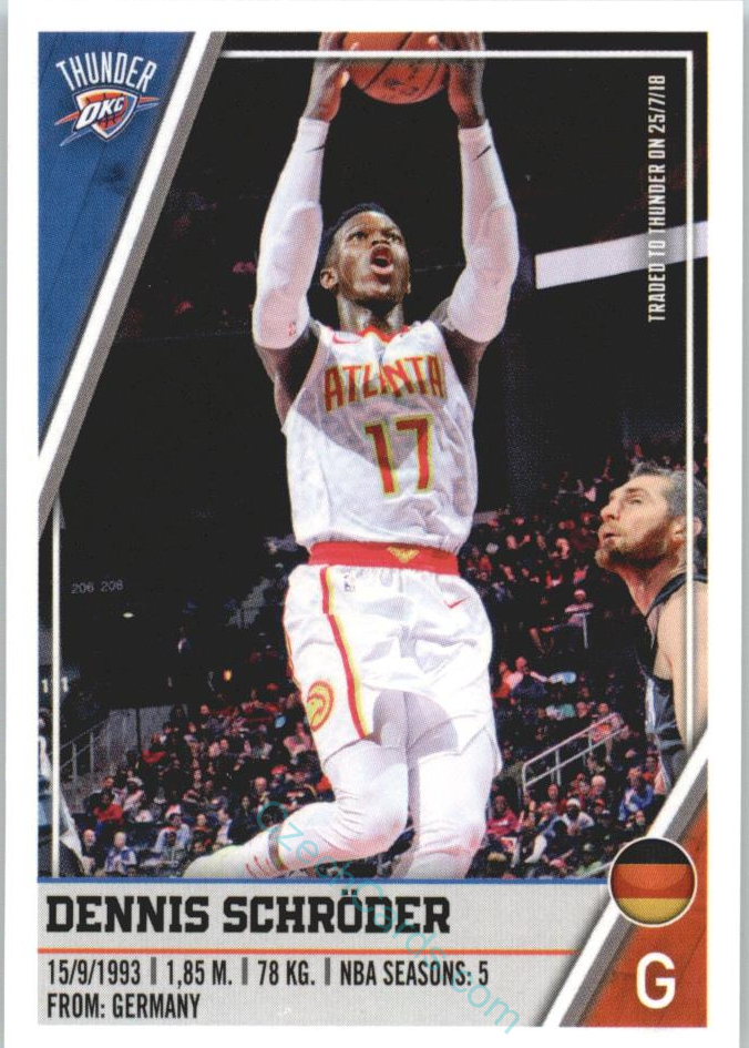 Dennis Schroder 2018/19 Panini  sticker Euro ed. #339