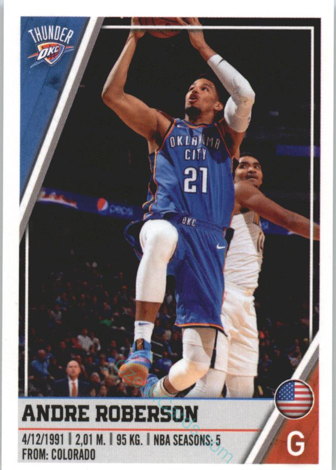 Andre Roberson 2018/19 Panini sticker Euro ed. #340