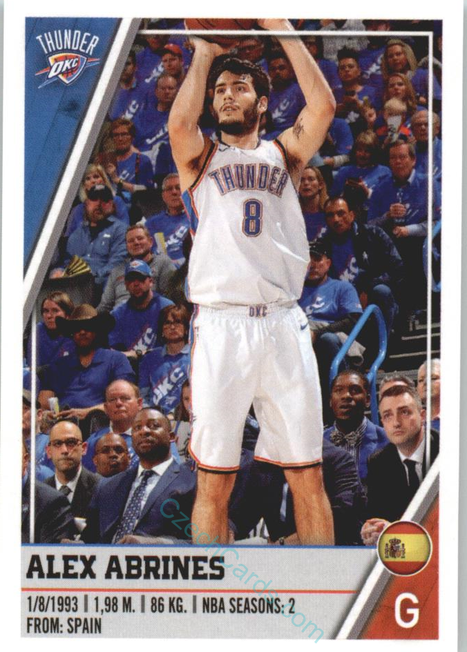 Alex Abrines 2018/19 Panini sticker Euro ed. #343