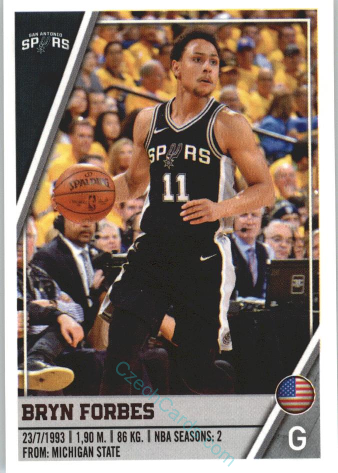 Bryn Forbes 2018/19 Panini sticker Euro ed. #388