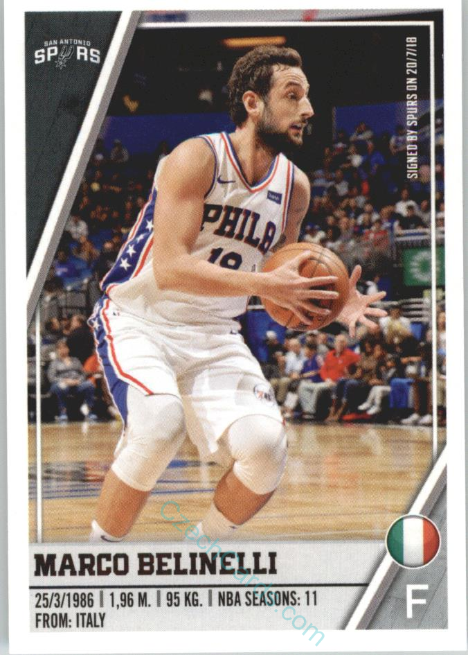 Marco Belinelli 2018/19 Panini sticker Euro ed. #396