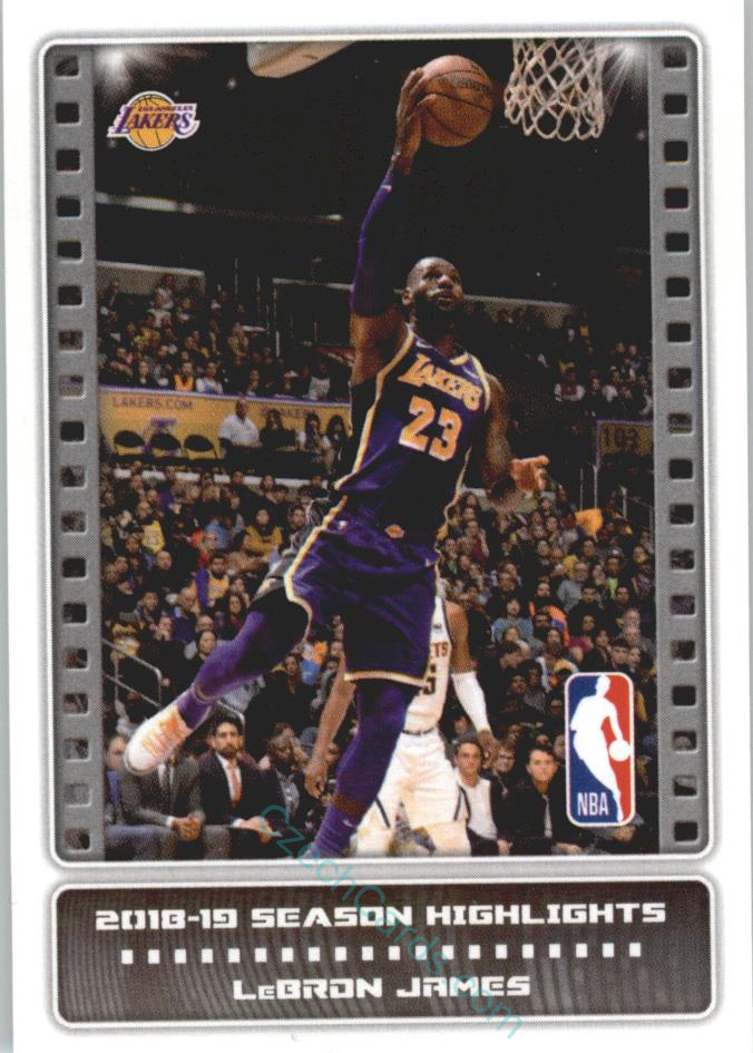 LeBron James 2019/20 Panini sticker Euro ed. #5