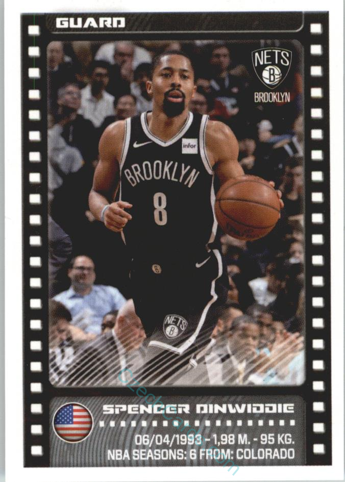 Spencer Dinwiddie 2019/20 Panini sticker Euro ed. #59