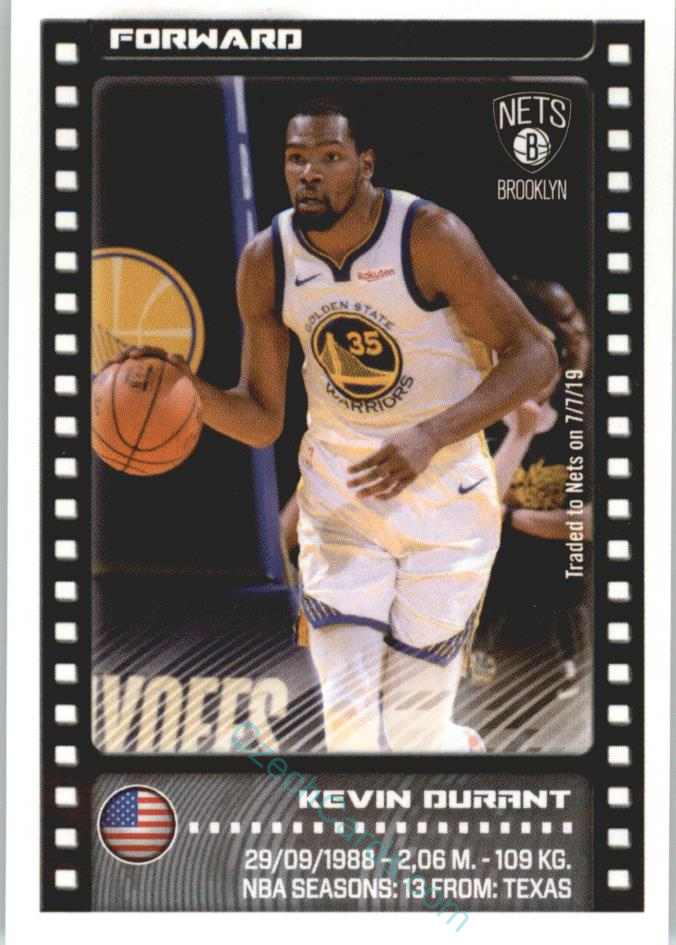 Kevin Durant 2019/20 Panini sticker Euro ed. #60