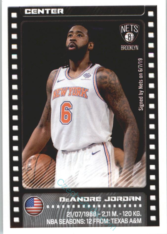 DeAndre Jordan 2019/20 Panini sticker Euro ed. #63