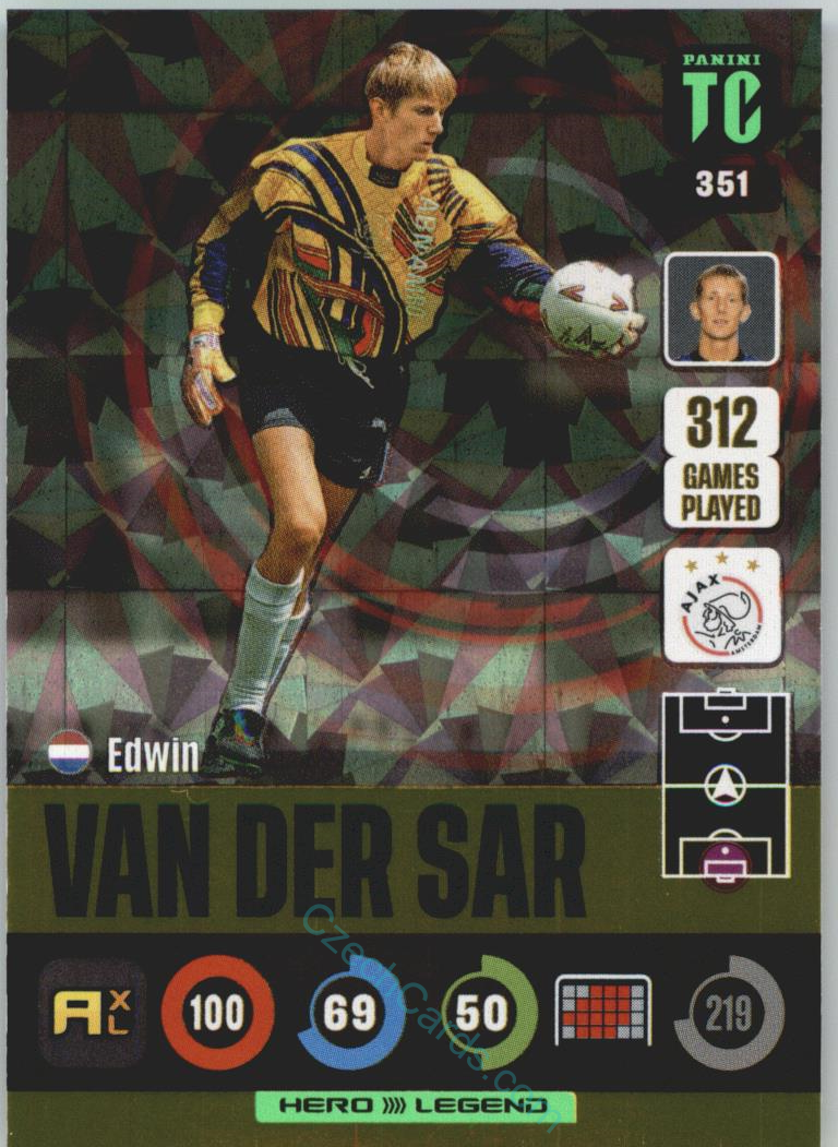 Edwin van der Sar 2021-22 Top Class Legends #351