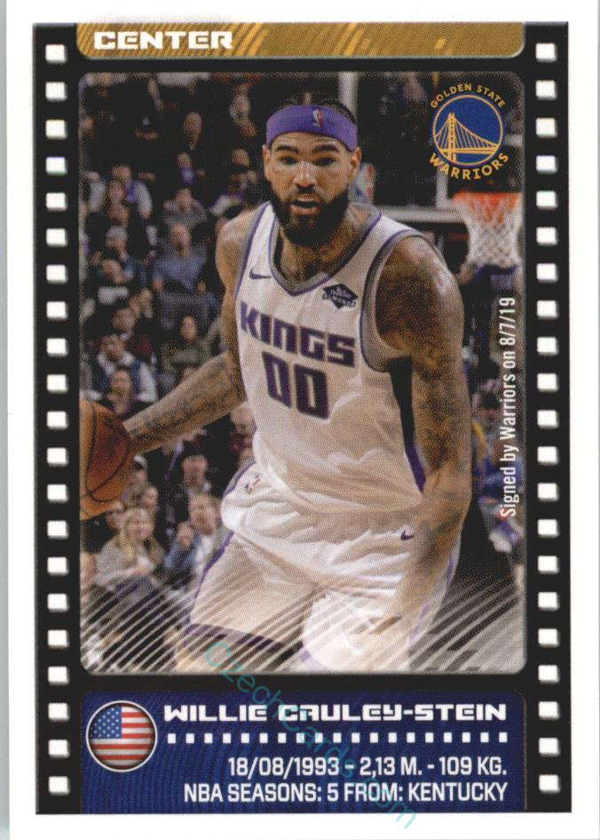 Willie Cauley-Stein 2019/20 Panini sticker Euro ed. #254