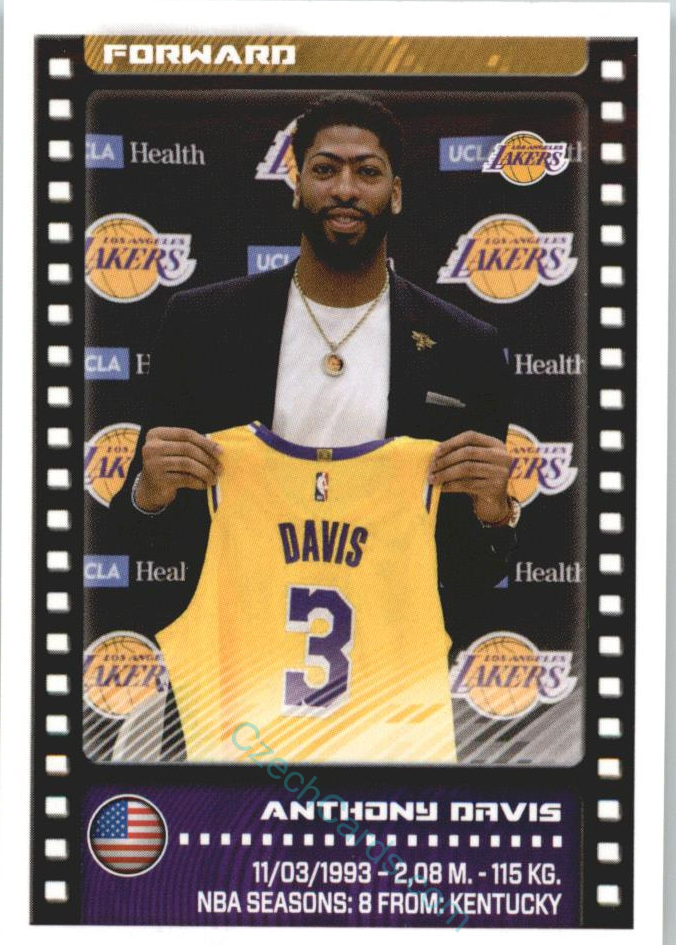 Anthony Davis 2019/20 Panini sticker Euro ed.#295