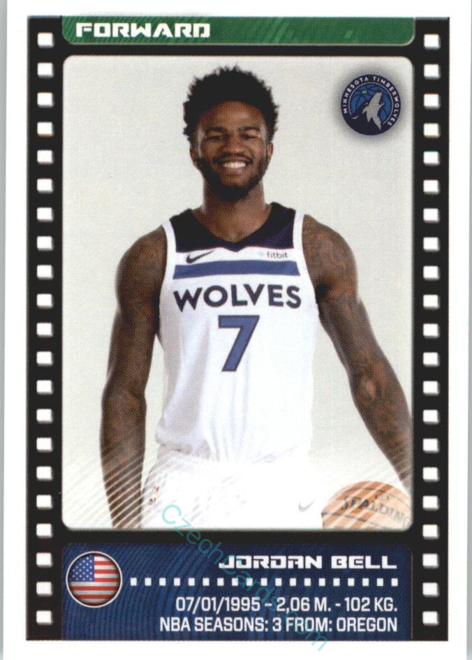 Jordan Bell 2019/20 Panini sticker Euro ed. #318