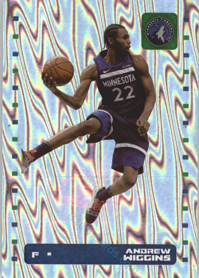 Andrew Wiggins 2019/20 Panini sticker Euro ed. foil #327
