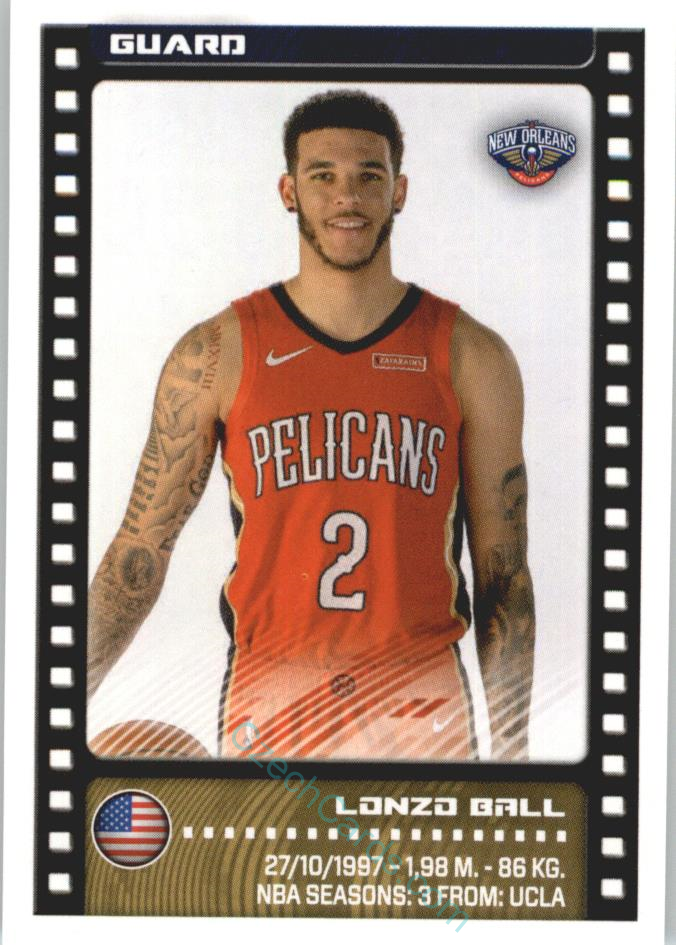 Lonzo Ball 2019/20 Panini sticker Euro ed. #331