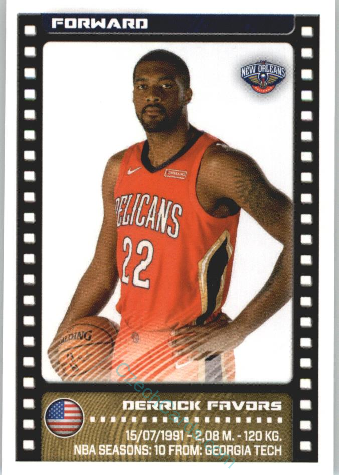 Derrick Favors 2019/20 Panini sticker Euro ed. #332