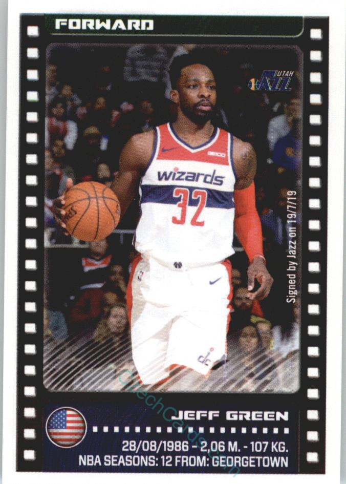 Jeff Green 2019/20 Panini sticker Euro ed. #413
