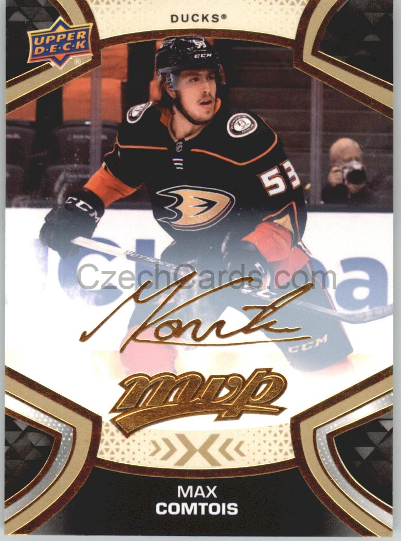 Max Comtois 2021/22 UD MVP Gold Script #38 