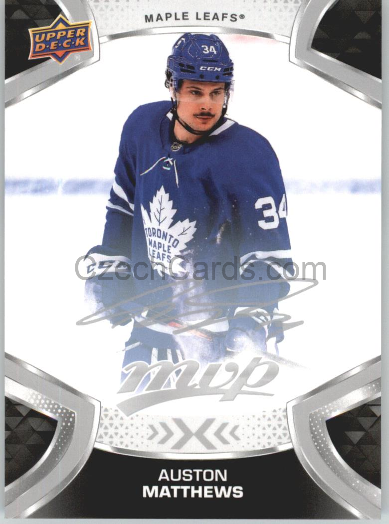 Auston Matthews 2021/22 UD MVP Silver Script #215 